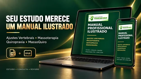 Manual Profissional Ilustrado em PDF e EPUB para estudar massoterapia, quiropraxia e MassoQuiro