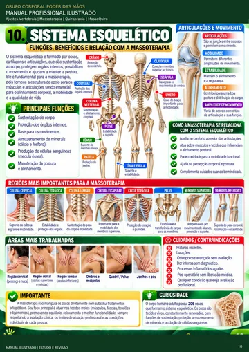 PÃ¡gina ilustrada do manual: Sistema esquelÃ©tico