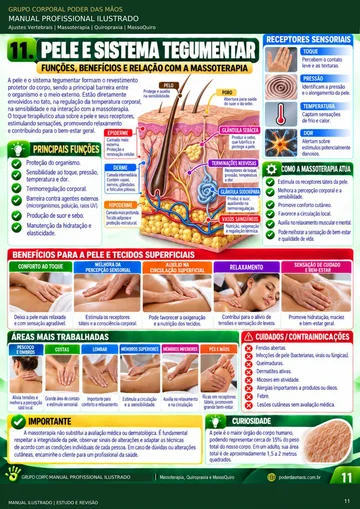 PÃ¡gina ilustrada do manual: Pele e sistema tegumentar